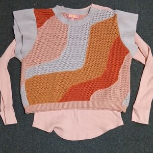 Y2k THML Multicolor Knit Sweater